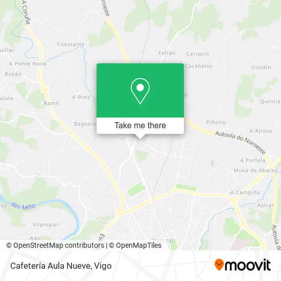 Cafetería Aula Nueve map