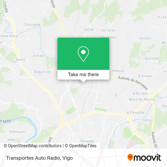 Transportes Auto Radio map