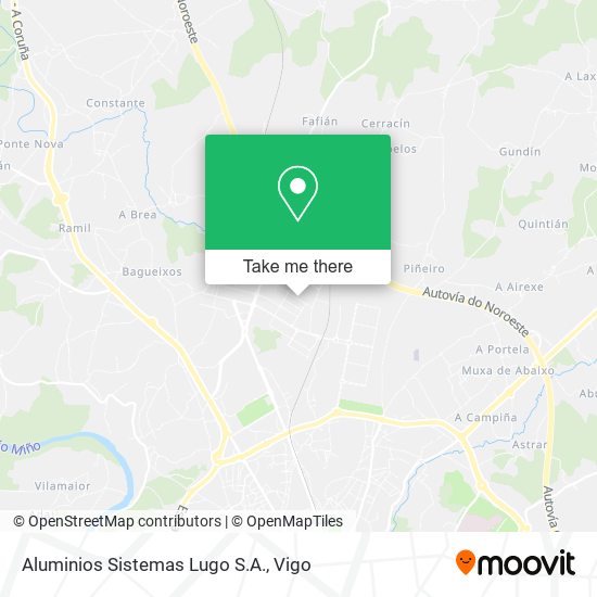 Aluminios Sistemas Lugo S.A. map