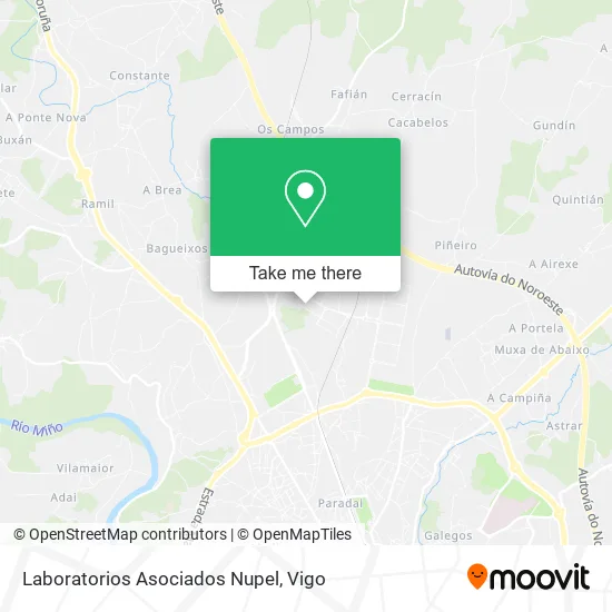 Laboratorios Asociados Nupel map