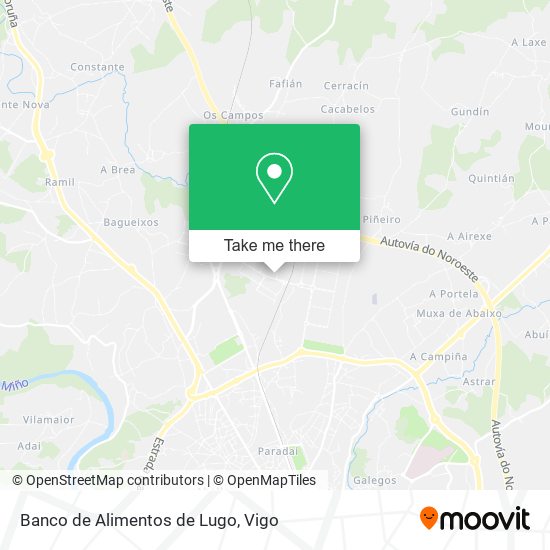 Banco de Alimentos de Lugo map