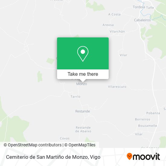 Cemiterio de San Martiño de Monzo map