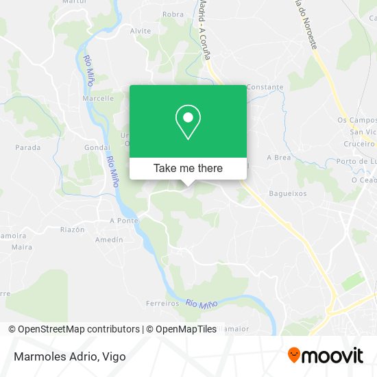 Marmoles Adrio map