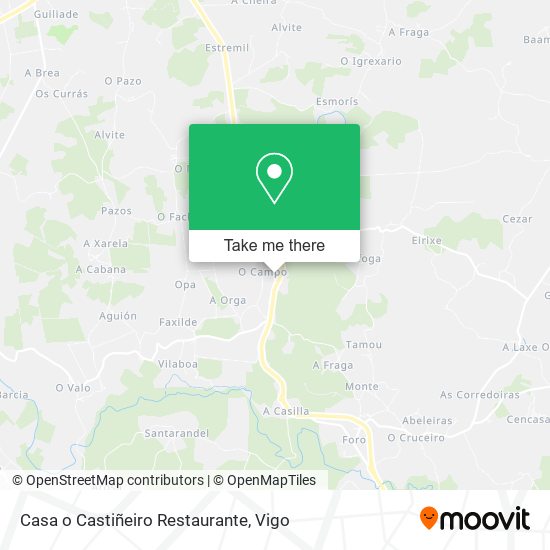 Casa o Castiñeiro Restaurante map