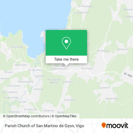 Parish Church of San Martino de Ozon map