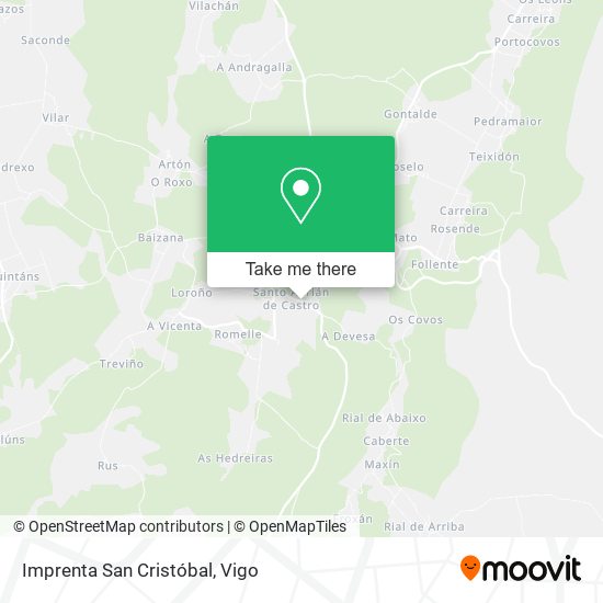 Imprenta San Cristóbal map