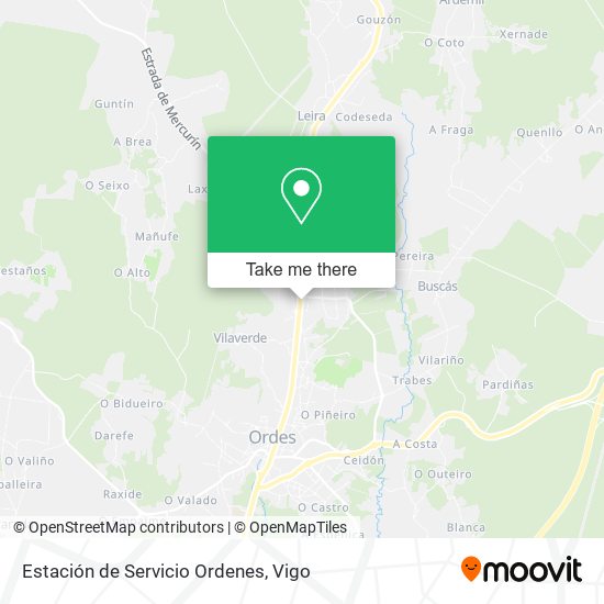 Estación de Servicio Ordenes map