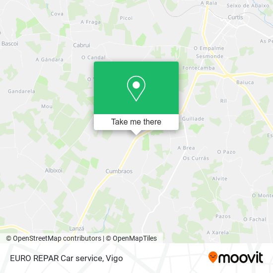 EURO REPAR Car service map