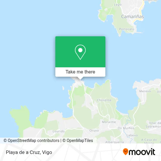 Playa de a Cruz map