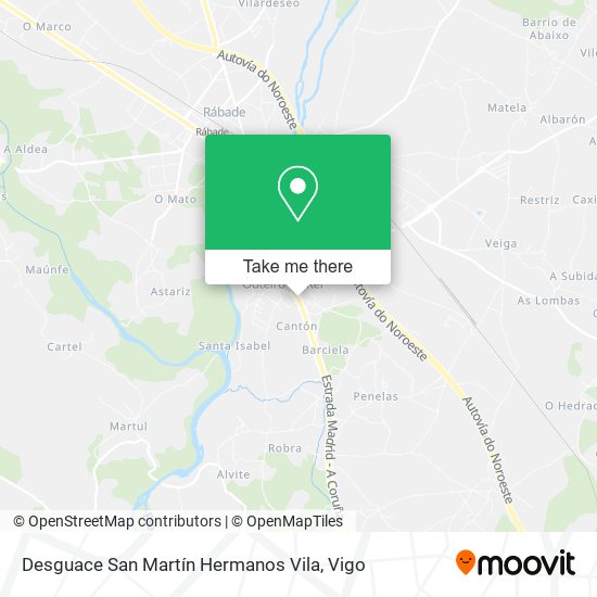 Desguace San Martín Hermanos Vila map