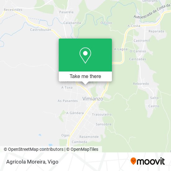 Agrícola Moreira map