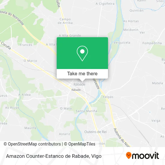 Amazon Counter-Estanco de Rabade map