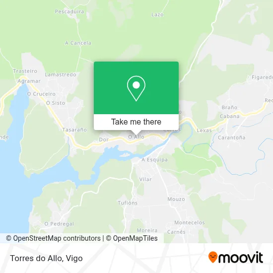 Torres do Allo map