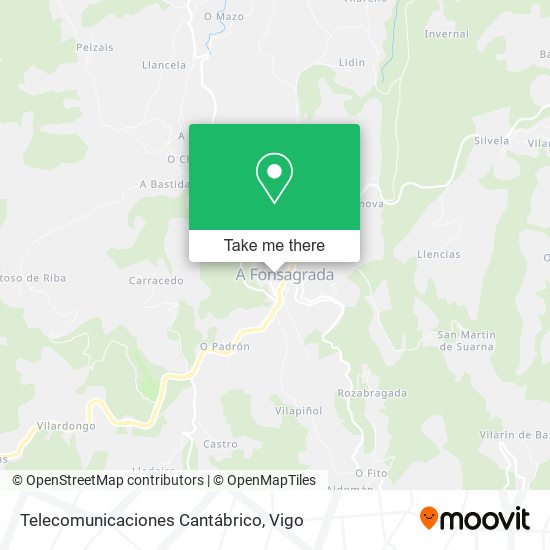 Telecomunicaciones Cantábrico map