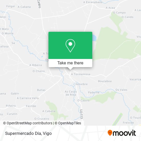 Supermercado Día map