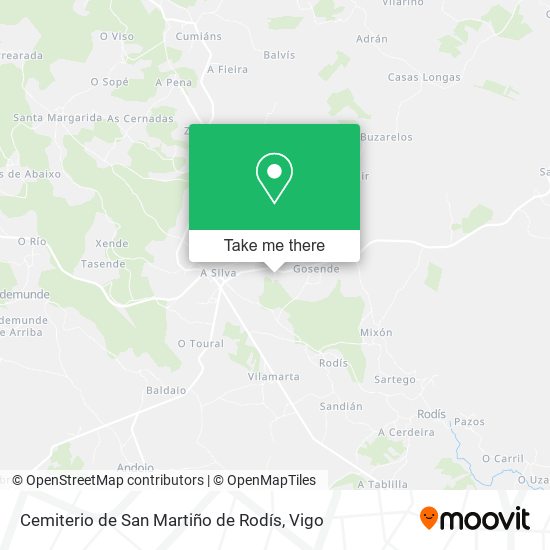 Cemiterio de San Martiño de Rodís map