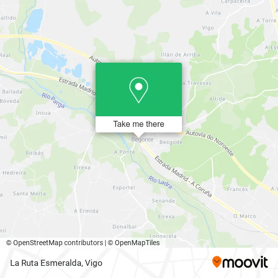 La Ruta Esmeralda map