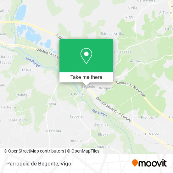 Parroquia de Begonte map