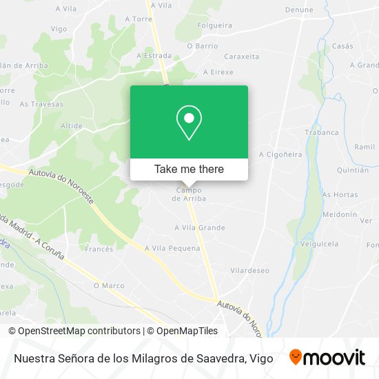 Nuestra Señora de los Milagros de Saavedra map