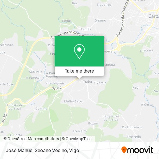José Manuel Seoane Vecino map