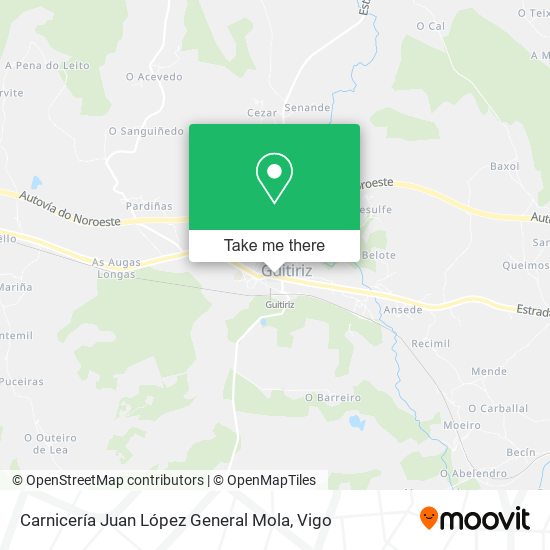 Carnicería Juan López General Mola map