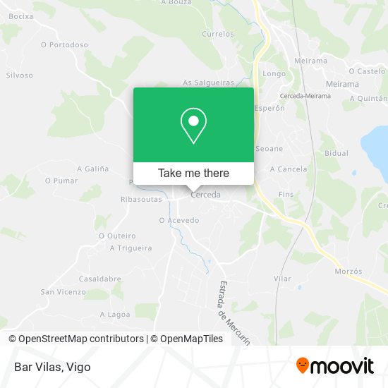 Bar Vilas map