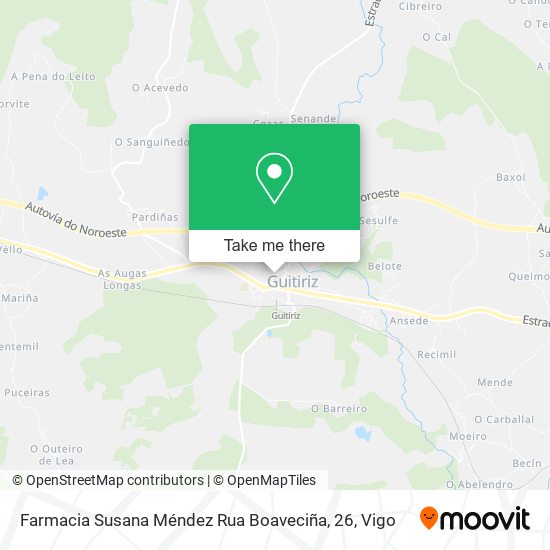 Farmacia Susana Méndez Rua Boaveciña, 26 map