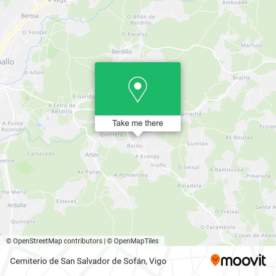 mapa Cemiterio de San Salvador de Sofán