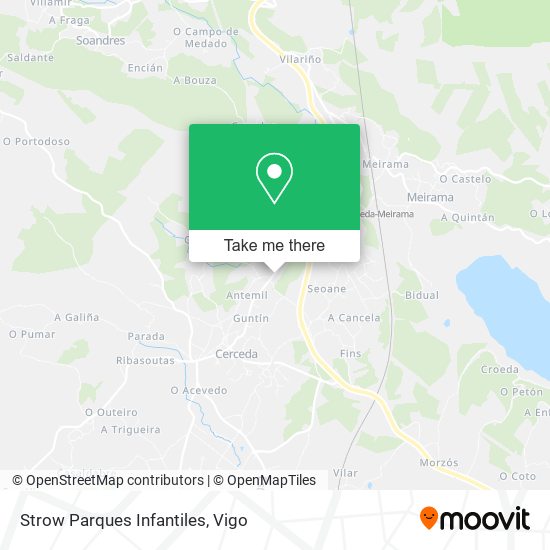 Strow Parques Infantiles map
