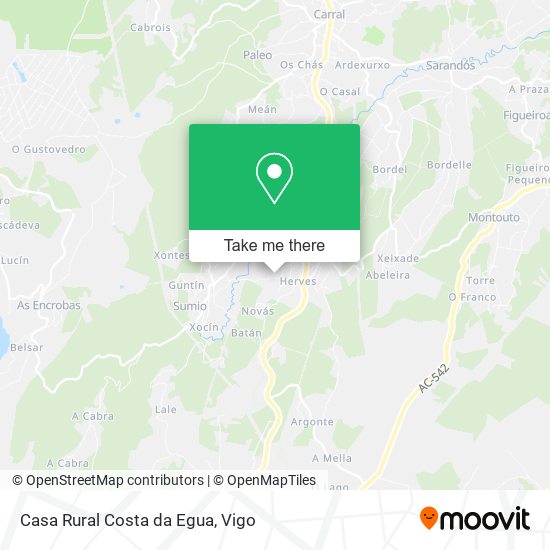 Casa Rural Costa da Egua map