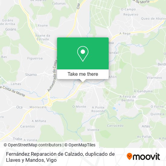 Fernández Reparación de Calzado, duplicado de Llaves y Mandos map