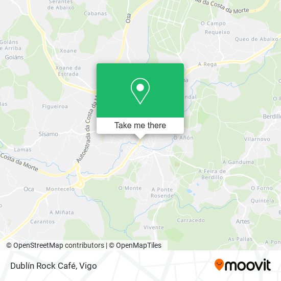 Dublín Rock Café map