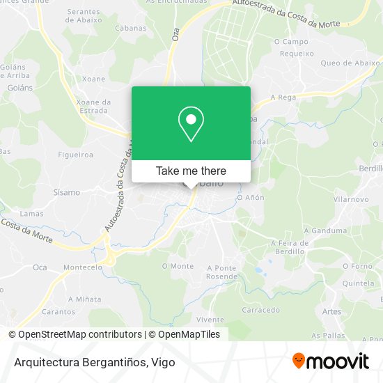 Arquitectura Bergantiños map