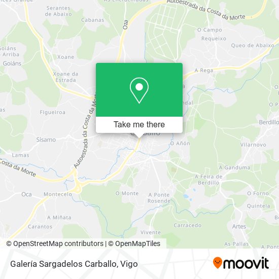 Galería Sargadelos Carballo map