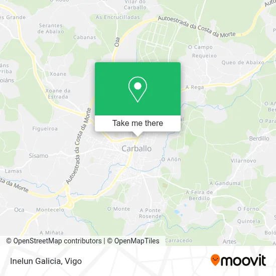 Inelun Galicia map