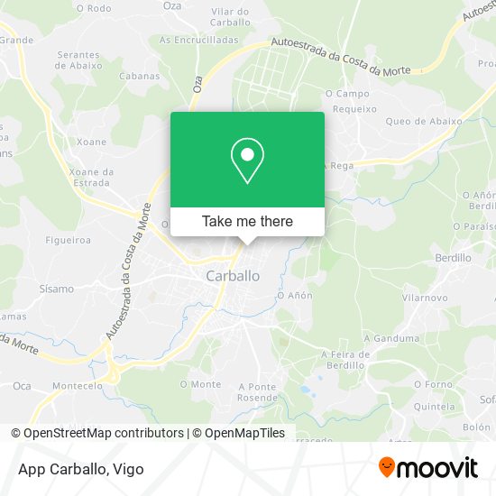 App Carballo map