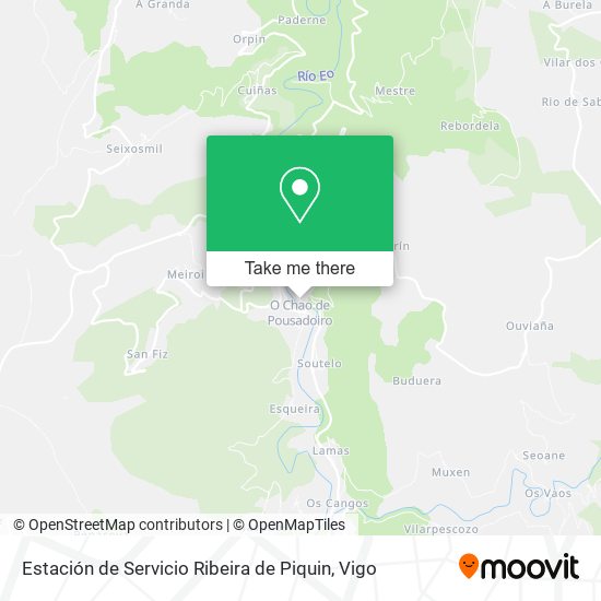 Estación de Servicio Ribeira de Piquin map