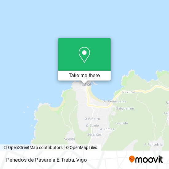 Penedos de Pasarela E Traba map