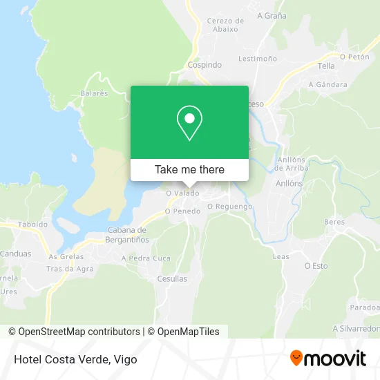 Hotel Costa Verde map