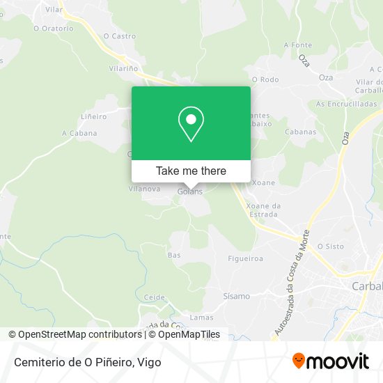 Cemiterio de O Piñeiro map