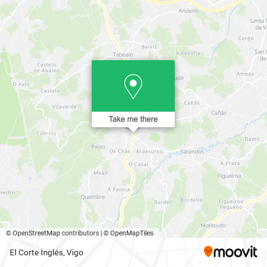 mapa El Corte Inglés