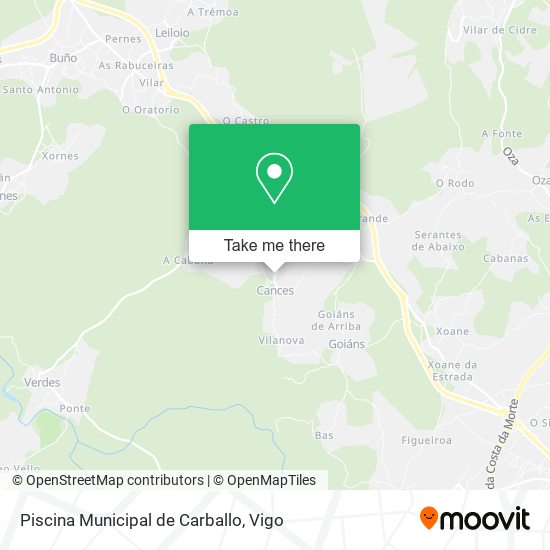 Piscina Municipal de Carballo map