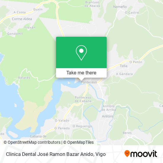 Clinica Dental José Ramon Bazar Anido map