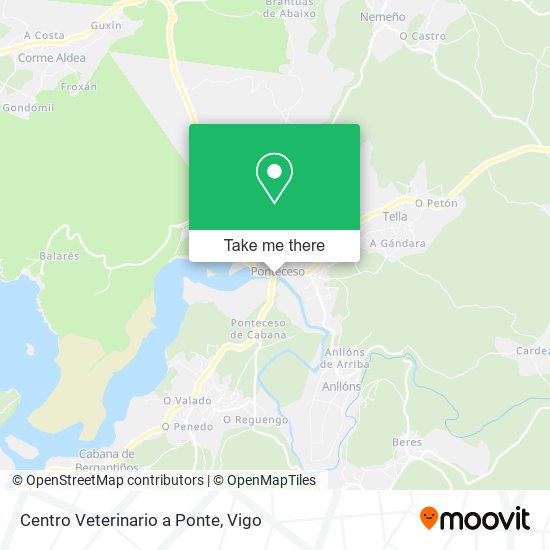 Centro Veterinario a Ponte map