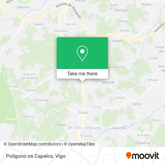 Polígono os Capelos map