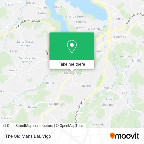 The Old Mans Bar map