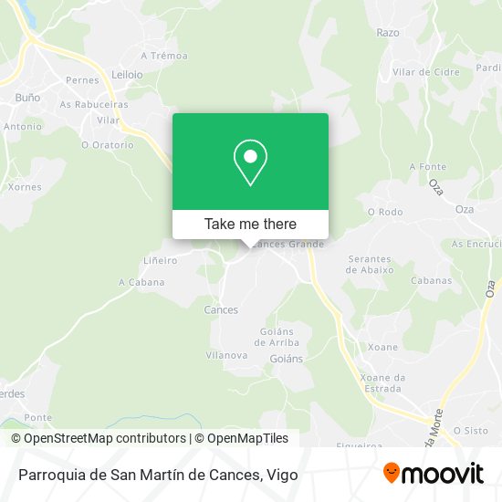 Parroquia de San Martín de Cances map