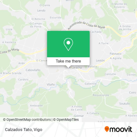 Calzados Tato map