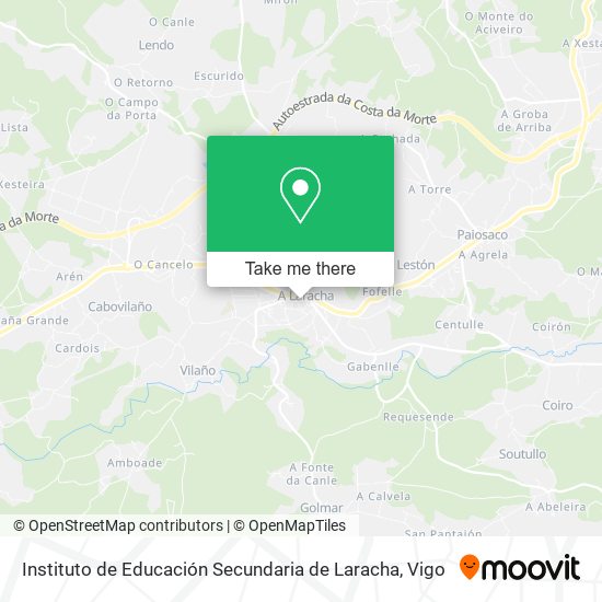 mapa Instituto de Educación Secundaria de Laracha