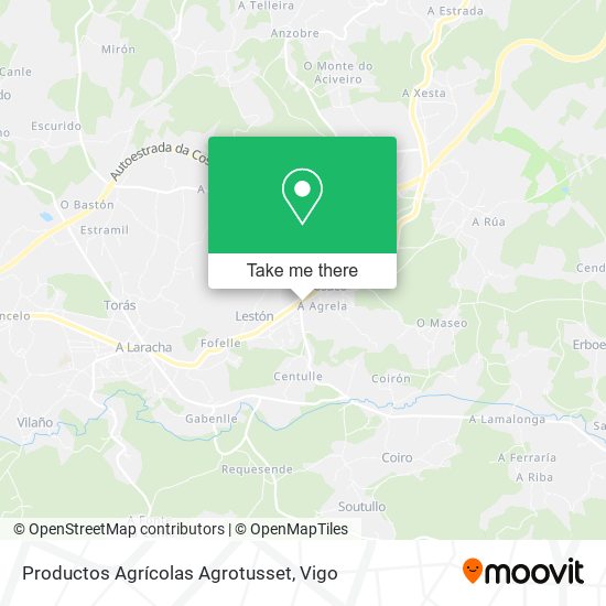 mapa Productos Agrícolas Agrotusset